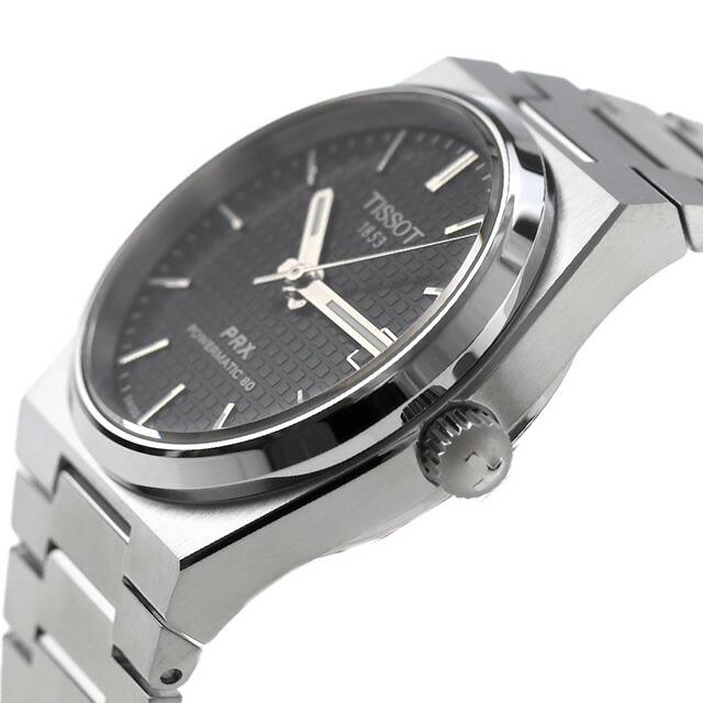 ティソ PRX POWERMATIC 80 自動巻き 腕時計 ブランド メンズ レディース TISSOT T137.207.11.091.00 アナログ グリーン スイス製の画像