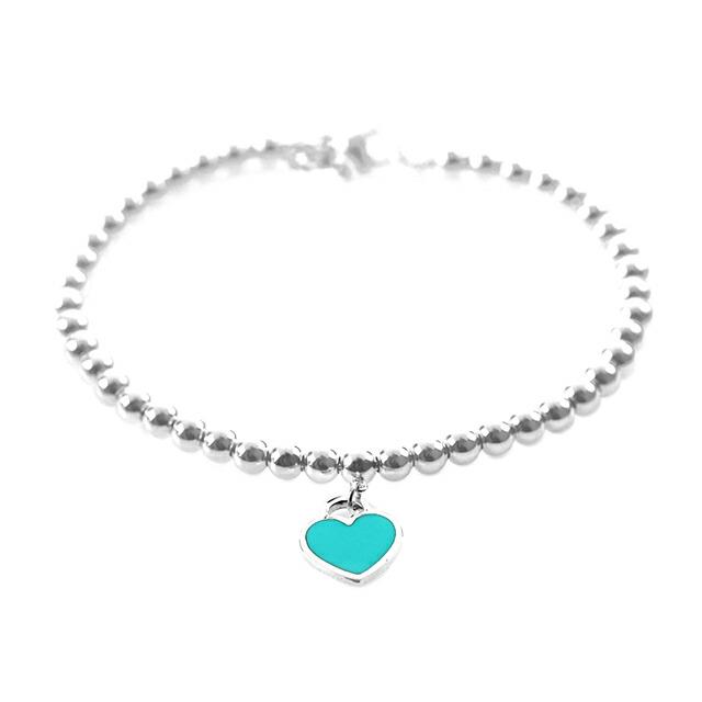 ティファニー ブレスレット レディース ブランド TIFFANY＆Co. Return to Tiffany medium ビーズ 26659604 シルバー ティファニーブルーの画像