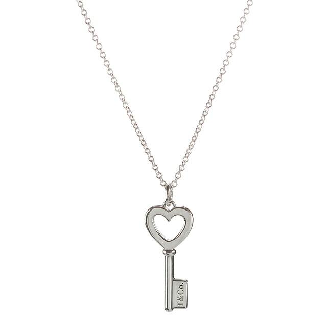 ティファニー ネックレス レディース ブランド TIFFANY＆Co. Tiffany Keys ペンダント 海外限定モデル ハート|鍵 35483853 シルバー アクセの画像