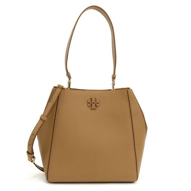 TORY BURCH McGraw ジャカード&レザー トートバッグ