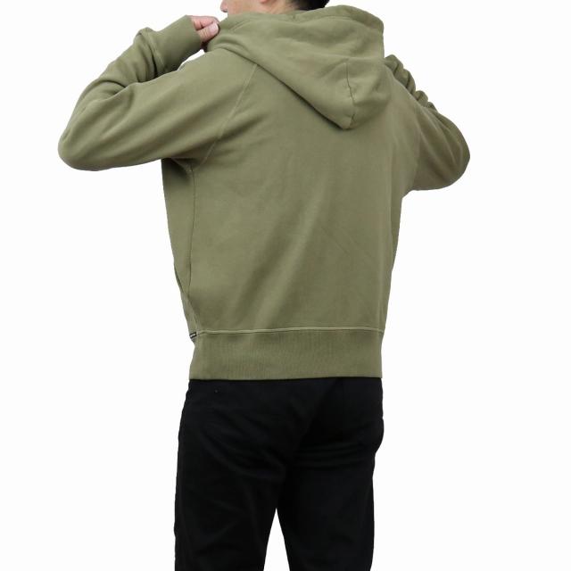 トムフォード ブランド パーカー メンズ TOM FORD コットン100%裏起毛 イタリア TFJ986 カーキ ファッション 選べるモデル おしゃれ プレゼント ギフトの画像