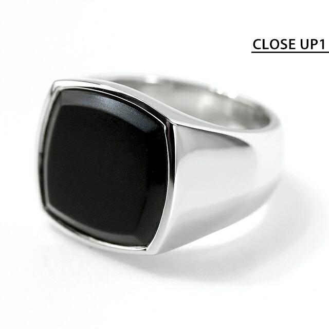トムウッド リング メンズ レディース ブランド TOMWOOD Cushion Black Onyx 100305 アクセサリー 選べるモデルの画像