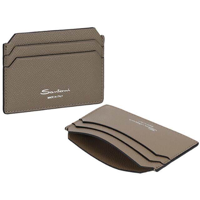 サントーニ カードケース メンズ レディース ブランド Santoni UFPPA2377-FOAN ブラウン SANTONI（サントーニ） カードケース メンズ レディース ブランド