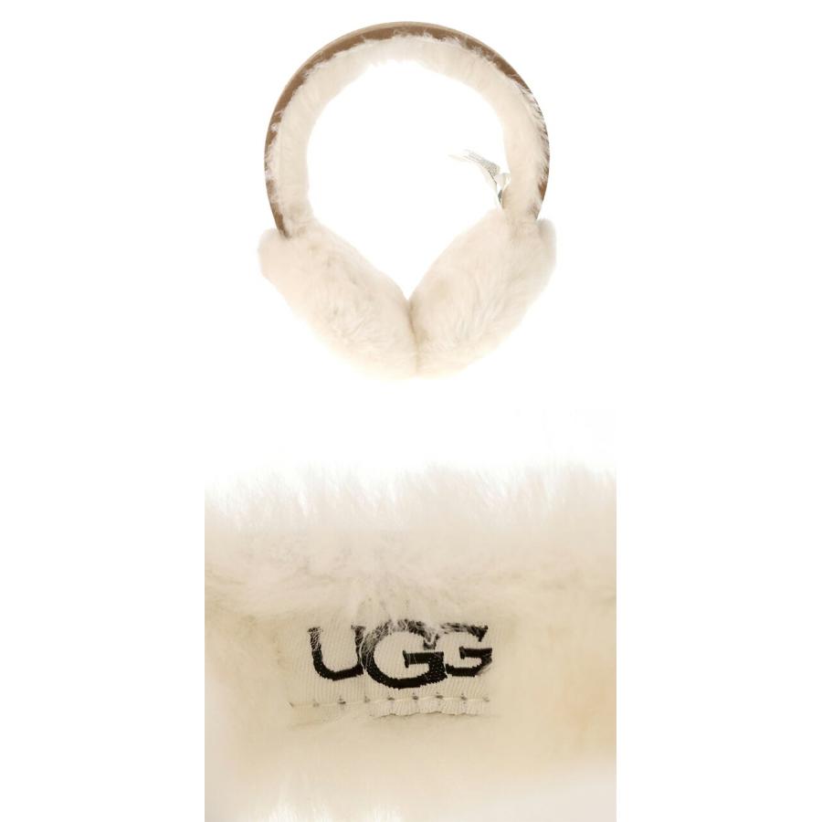 UGG アイボリー ファーイヤマフ UGG Australia（アグオーストラリア） イヤーマフ 耳当て ugg