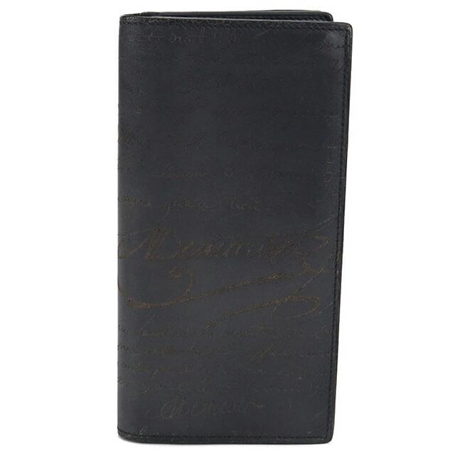 Berluti ベルルッティ サンタル フラップ 長財布 中古 折り目スレあり Berluti（ベルルッティ） 中古 長財布二折 メンズ ブランド サンタル