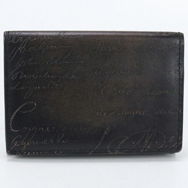 Berluti ベルルッティ スクリットレザー カードホルダー 名刺入れ 未使用 BERLUTI】 スクリットレザー ネオカードホルダー (Berluti/カード