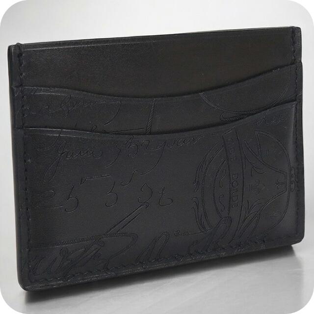BERLUTI ベルルッティ　新品未使用　黒 レザー 　カードケース ベルルッティ Berluti 名刺入れ カードケース レザー ブラック
