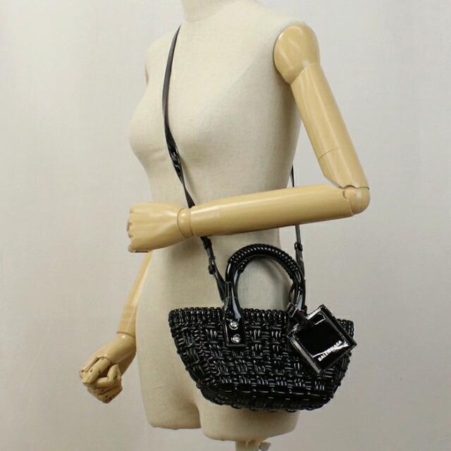 中古 バレンシアガ トートバッグ レディース ブランド BALENCIAGA ビストロ XXS ストラップ付き バスケット 678028 2IE2Y 1000｜nanaple｜14