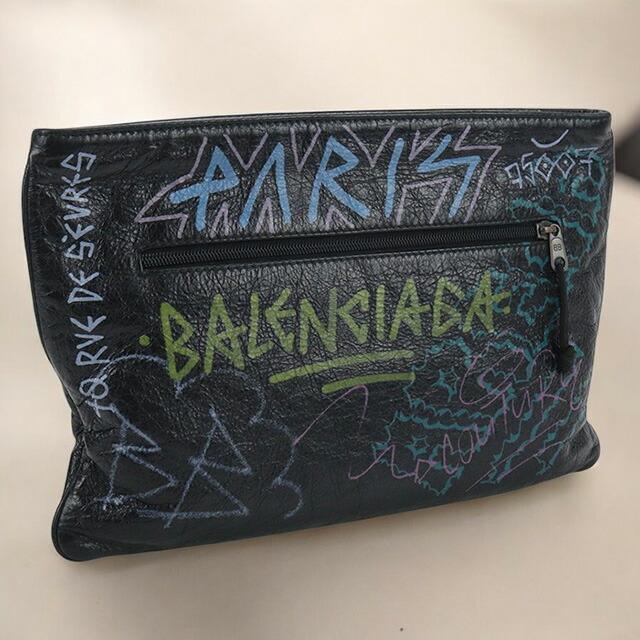 中古 バレンシアガ クラッチバッグ メンズ ブランド BALENCIAGA 