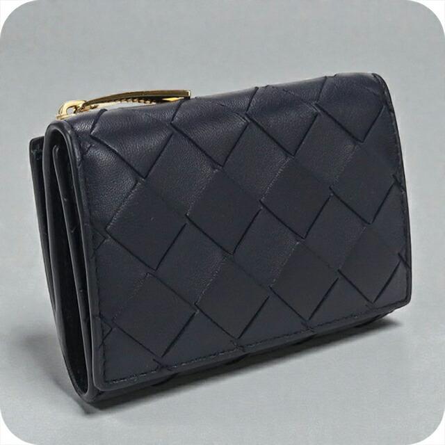 ボッテガヴェネタ イントレチャート 財布 レディース 【中古】 BOTTEGA VENETA（ボッテガ・ヴェネタ） 中古 三折財布 レディース