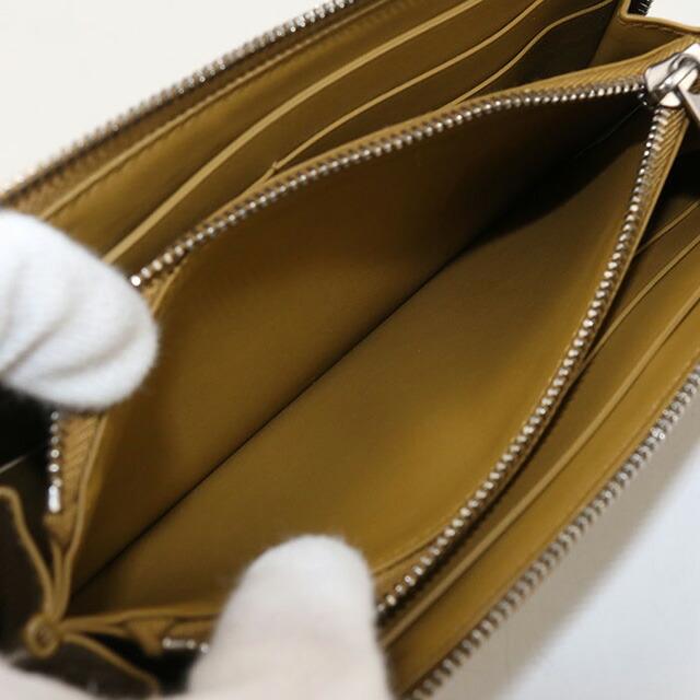 BOTTEGA VENETA イントレチャートクッション　レア　ブラウン系　美品 1円～ 極美品 BOTTEGA VENETA レア ボッテガヴェネタ イントレチャート