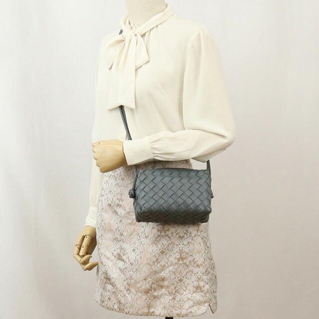 中古 ボッテガヴェネタ 斜め掛け ショルダーバッグ レディース ブランド BOTTEGA VENETA イントレチャート ミニ ループ 680254｜nanaple｜11