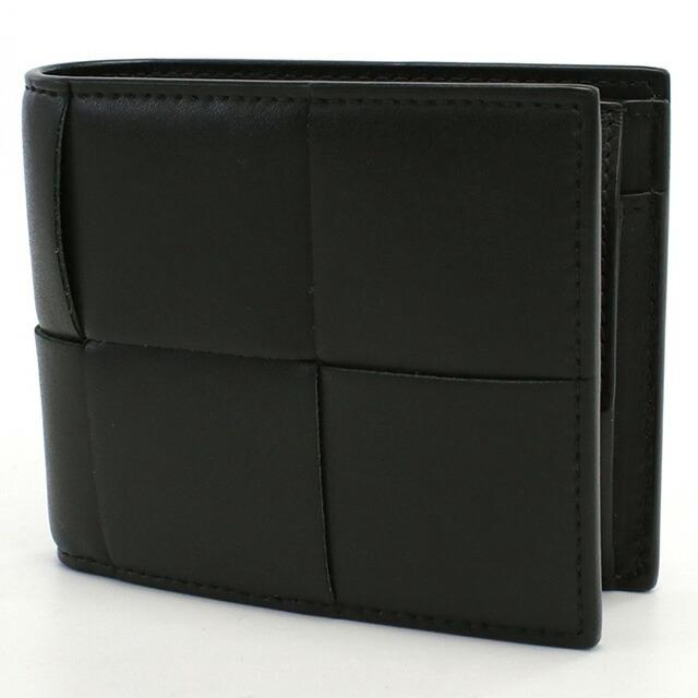 BOTTEGA VENETA ブラック 二つ折り 財布 カセット 美品 ボッテガ BOTTEGA VENETA ボッテガヴェネタ 二つ折り財布 メンズ カセット