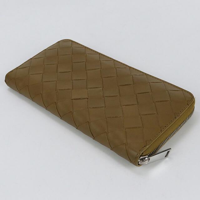 美品✨ボッテガヴェネタ 長財布 ラウンドファスナー イントレチャート レザー 茶 ボッテガヴェネタ イントレチャート 長財布 財布 ダークブラウン 濃茶