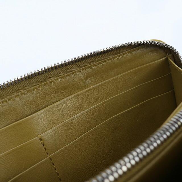【美品】ボッテガヴェネタ 長財布 イントレチャート ラウンドファスナー ブラウン BOTTEGA VENETA（ボッテガ・ヴェネタ） 中古 長財布ラウンドファスナー