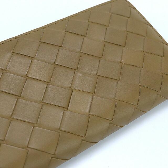 ✨未使用級美品✨ボッテガヴェネタ　長財布　ラウンドファスナー　ダークブラウン ボッテガヴェネタイントレチャートラウンドファスナーダークブラウン長財布