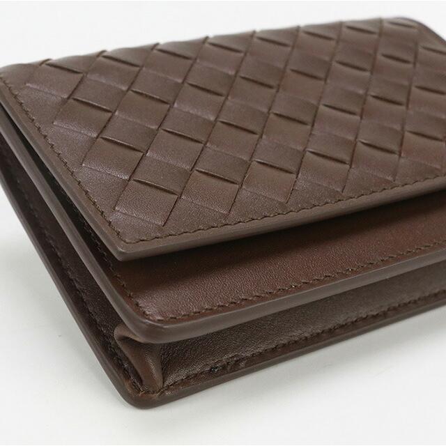 ボッテガヴェネタ BOTTEGAVENETA ケース イントレチャート レザー ダークブラウン メンズ 送料無料【中古】 e61040a BOTTEGA VENETA（ボッテガ・ヴェネタ） 中古 名刺入れ メンズ ブランド