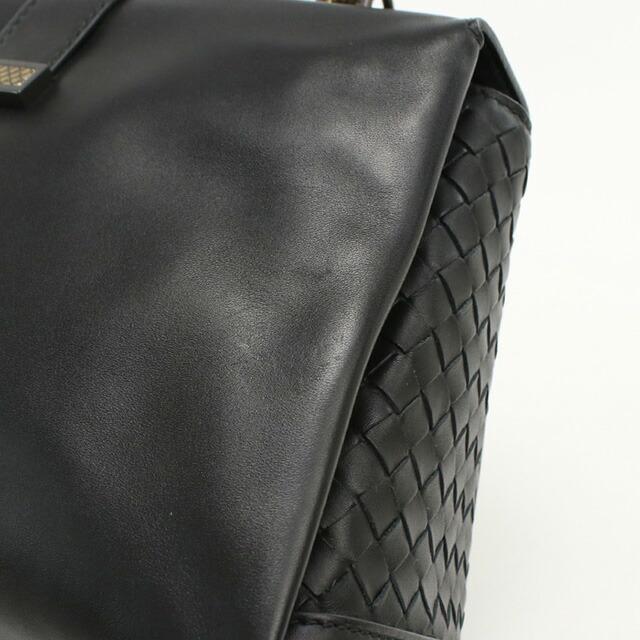 BOTTEGA VENETA ボッテガ ナイロン イントレチャート トート 黒 スモール イントレチャート トートバッグ で ブラック | Bottega Veneta JP