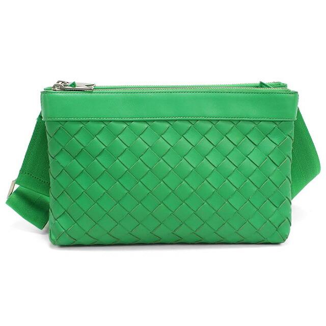 BOTTEGA VENETA ボッテガベネタ ショルダーバッグ  緑 【古着】【中古】【送料無料】 BOTTEGA VENETA - BOTTEGA VENETA ボッテガベネタ ショルダーバッグ 緑