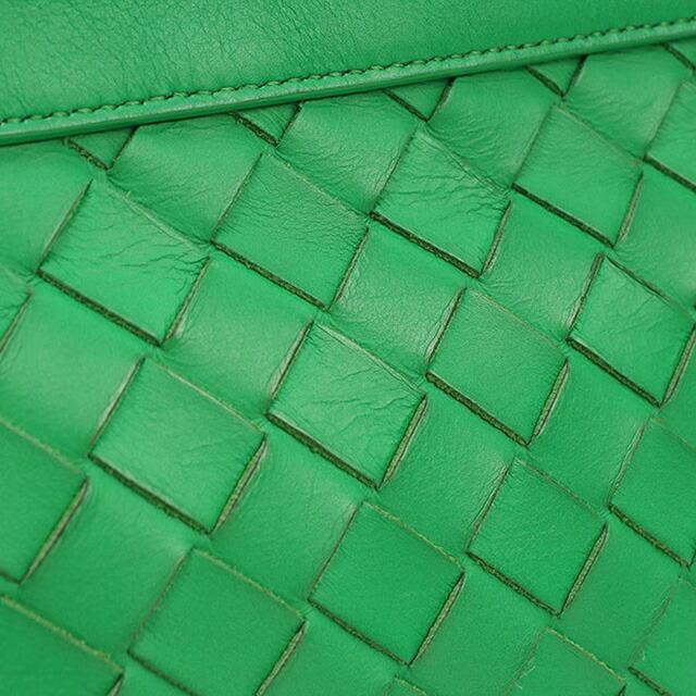 BOTTEGA VENETA ボッテガヴェネタ/イントレチャートカセットショルダーグリーン/SAランク/92【中古】 ボッテガヴェネタ 631421 イントレチャート チェーン カセット
