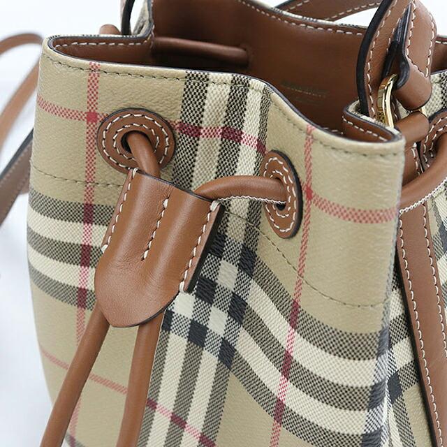 ✨BURBERRY✨バーバリー✨ノバチェック✨ベージュ✨ブラウン✨ハンドバッグ✨ BURBERRY（バーバリー） 中古 ハンドバッグ レディース ブランド ノバ