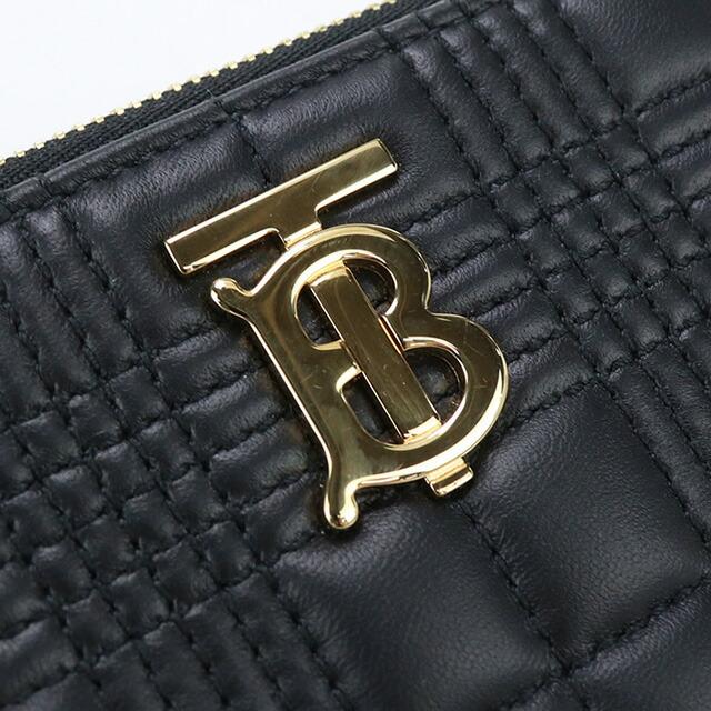 【中古】美品バーバリー(BURBERRY) ローラ キルティング ジップウォレット 小銭入れ ブランド 8049292 ブラックランク：S us-1   ﾚﾃﾞｨｰｽ BURBERRY（バーバリー） 中古 小銭入れ レディース ブランド ローラ