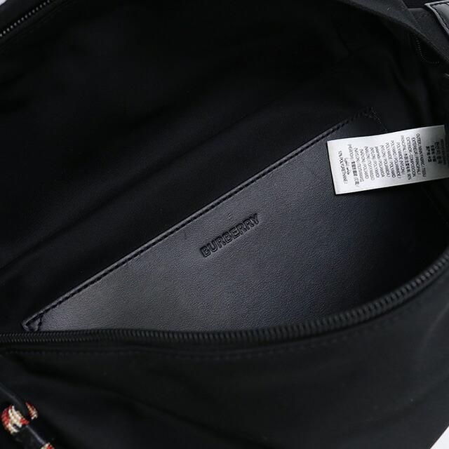極美品 バーバリー ボディバッグ サコッシュ 黒 ロゴ ユニセックス BURBERRY（バーバリー） 中古 ボディバッグ ユニセックス ブランド