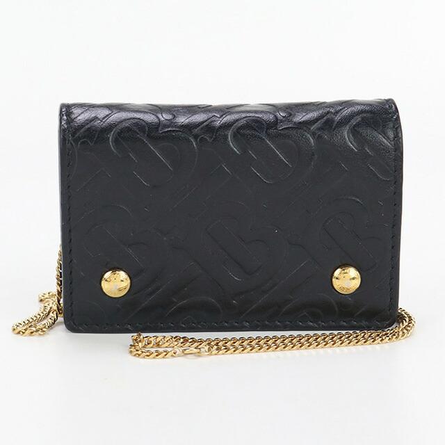 未使用級✨ Burberry バーバリー　財布 チェーン　ケース　ブラック BURBERRY（バーバリー） 中古 カードケース レディース ブランド