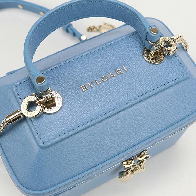 BVLGARI ブルガリ セルペンティ ハンドバッグ ブルー レザー ミニバッグ BVLGARI（ブルガリ） 中古 バニティ-バッグ レディース ブランド