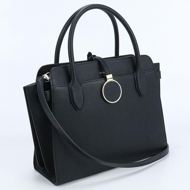 中古 ブルガリ トートバッグ レディース ブランド BVLGARI 2WAYトートバッグ レザー 282591 ブラック バッグ｜nanaple｜04