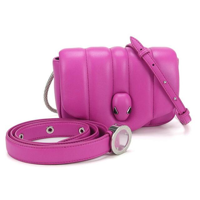 BVLGARI ブルガリ セルペンティ 2WAY ハンドバッグ ショルダーバッグ ピンク レザー BVLGARI（ブルガリ） 中古 ショルダーバッグ レディース ブランド