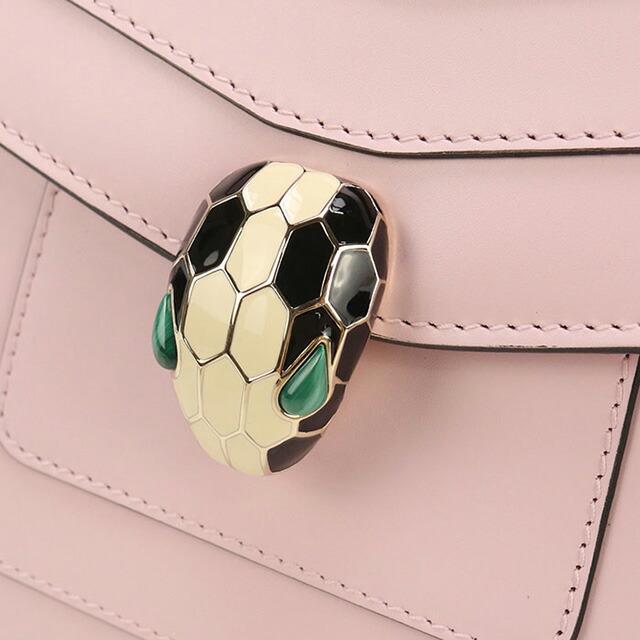 中古 ブルガリ BVLGARI レディース ショルダーバッグ セルペンティ ピンク カーフ ブルガリ BVLGARI セルペンティ フォーエバー ショルダーバッグ バッグ