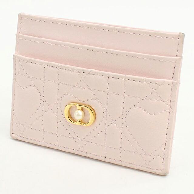 クリスチャンディオール ケース/カードケース Christian Dior ミニ財布 レディ ディオール ブラック【中古】 Christian Dior（クリスチャン・ディオール） コインケース/カード