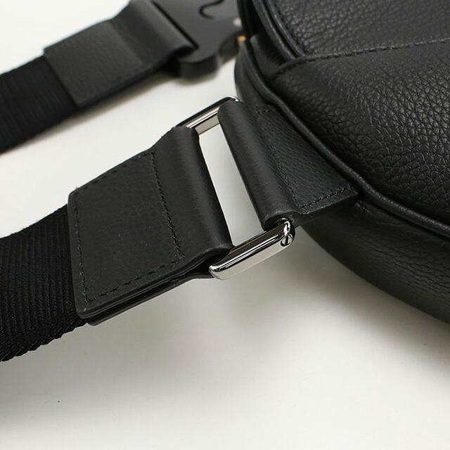 美品 Christian Dior クリスチャンディオール レザー サドル ベルトバッグ ボディバッグ ゴールド金具 Dロゴ ダブルバックル 黒 レディース 古着 中古 USED Christian Dior - 美品 Christian Dior クリスチャンディオール レザー