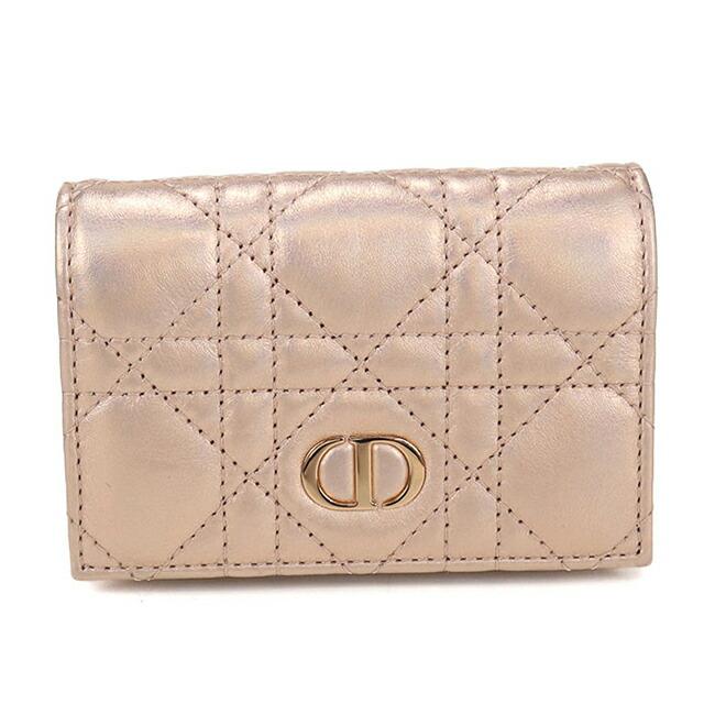 【未使用】クリスチャンディオール ディオール カロ グリ シンウォレット 財布 Christian Dior（クリスチャン・ディオール） 中古 ディオール 二折
