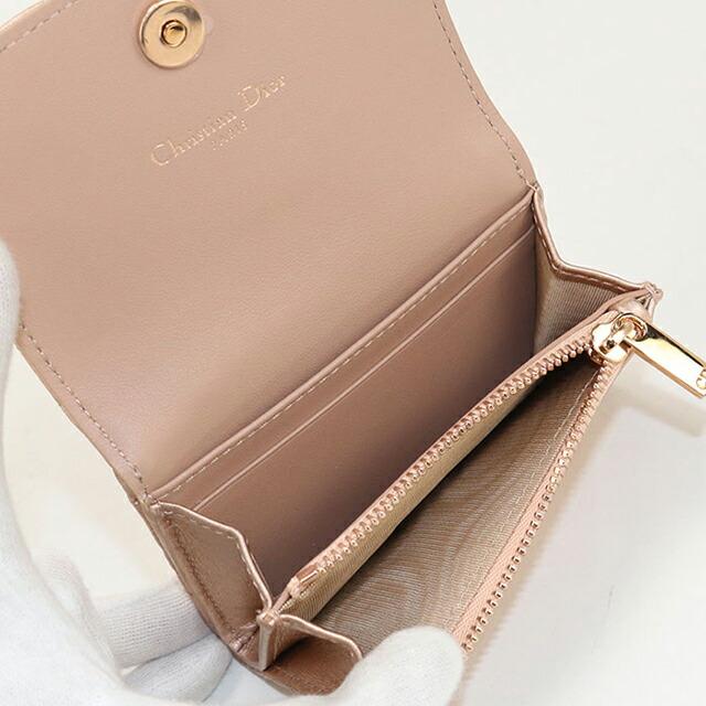 【未使用】クリスチャンディオール ディオール カロ グリ シンウォレット 財布 Christian Dior（クリスチャン・ディオール） 中古 ディオール 二折