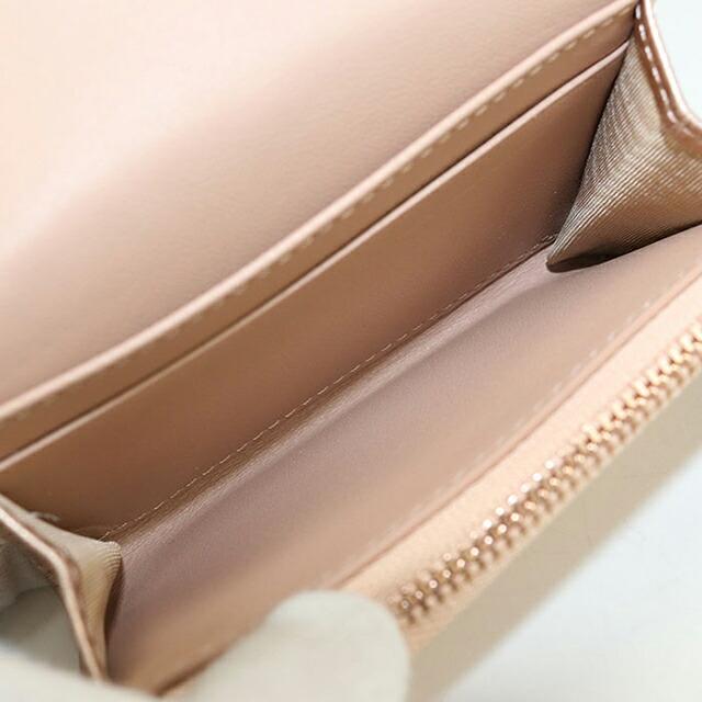 Christian Dior(クリスチャン・ディオール) カナージュ Caro Glycine ウォレット コンパクトウォレット カーフ ローズデヴァン ピンクベージュ ゴールド金具 S5132UWHC_M49P レディース 40802180273【中古】【アラモード】 DIOR | Dior Caro Glycine ウォレット カナージュ カーフスキン