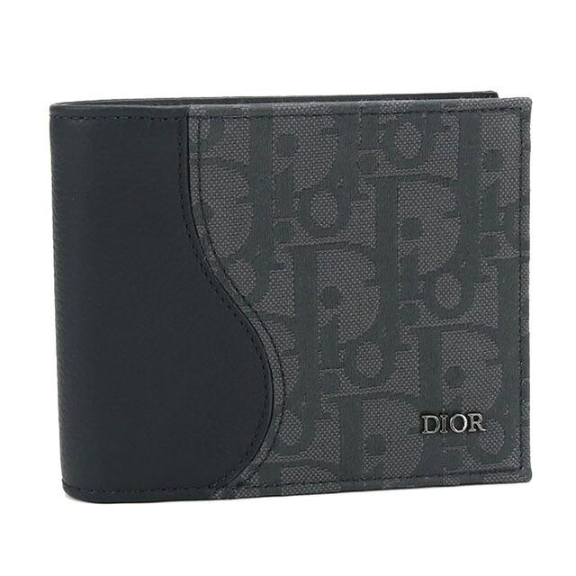 ゆ*ゆ様 Dior 二つ折り財布 ブラック グレー ゆ*ゆ様 Dior 二つ折り財布 ブラック グレー dior メンズ二つ折り財布