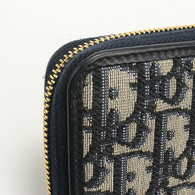 クリスチャンディオール Christian Dior 長財布 モンテーニュ ラウンドジップウォレット グレー Christian Dior（クリスチャン・ディオール） 中古 ディオール 長財布
