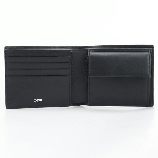 Christian Dior 二つ折り 財布 黒 Christian Dior（クリスチャン・ディオール） 中古 ディオール 二