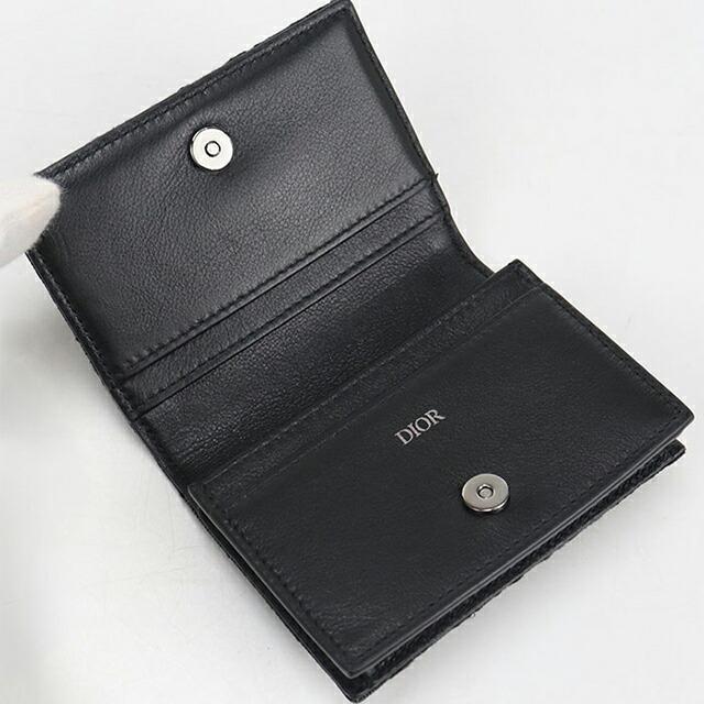 【美品】Christian Dior カードケース 名刺入れ レザー ブラック Christian Dior（クリスチャン・ディオール） 中古 ディオール 名刺