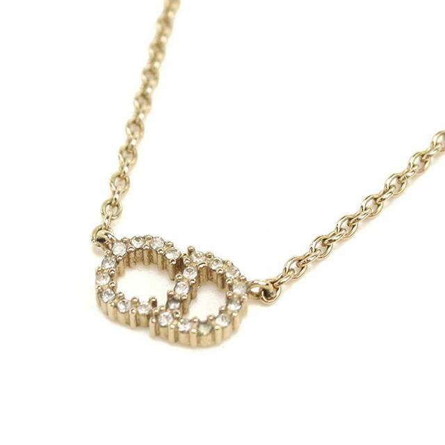 美品 Christian Dior ネックレス クレール リュヌ ゴールド ロゴ Christian Dior（クリスチャン・ディオール） 中古 ディオール