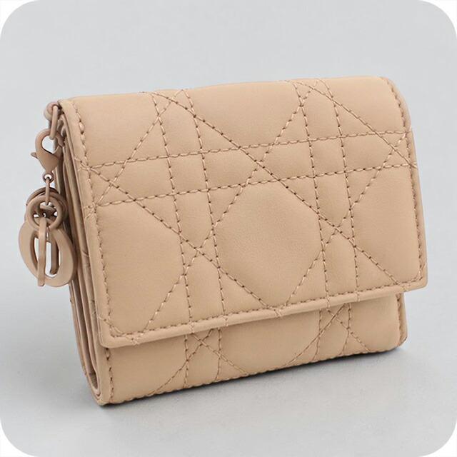 Christian Dior ディオール 折財布 財布 ロータスウォレット DIOR | 【日本限定】Lady Dior Lotus ウォレット カナージュ ラムスキン