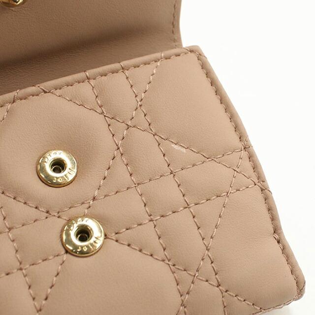 Dior ロータスウォレット ベージュ 三つ折財布 Christian Dior（クリスチャン・ディオール） 中古 ディオール 三