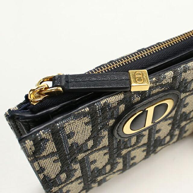 DIORディオール 二つ折り財布 ゴールド金具 Christian Dior（クリスチャン・ディオール） 中古 ディオール 二