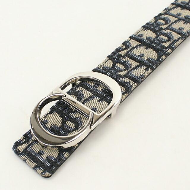 グレー/ゴールド★ディオール ベルト Christian Dior メンズ Christian Dior（クリスチャン・ディオール） 中古 ディオール ベルト