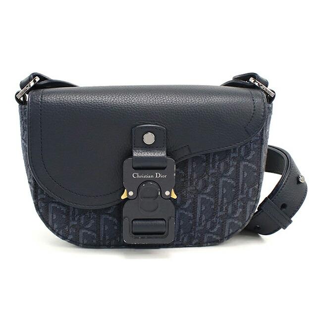 ディオール　ショルダーバッグ　ネイビー・ブラック系 Christian Dior（クリスチャン・ディオール） 中古 ディオール 斜め