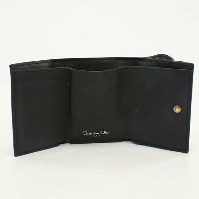 クリスチャンディオール 財布/三つ折り ヴィンテージ Christian Dior 財布 レディ ディオール カナージュステッチ ブラック【中古】 Christian Dior（クリスチャン・ディオール） 財布/三つ折り