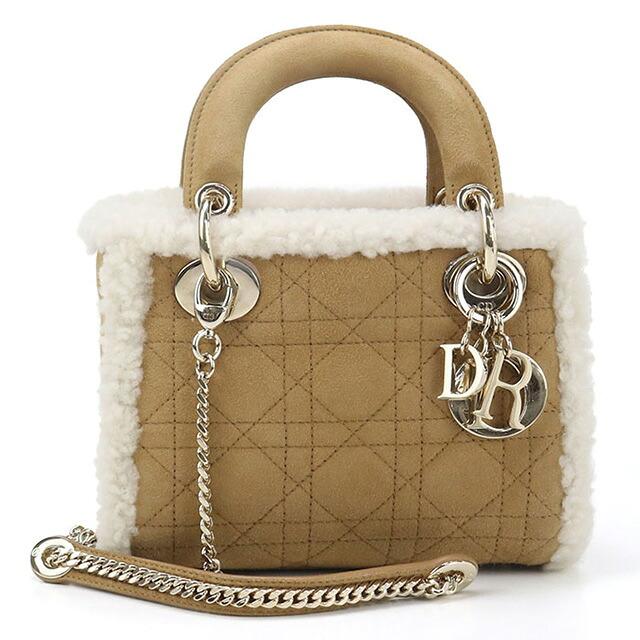 Dior ブラウンキャンバスハンドバッグ Christian Dior 中古 ディオール ハンドバッグ レディース
