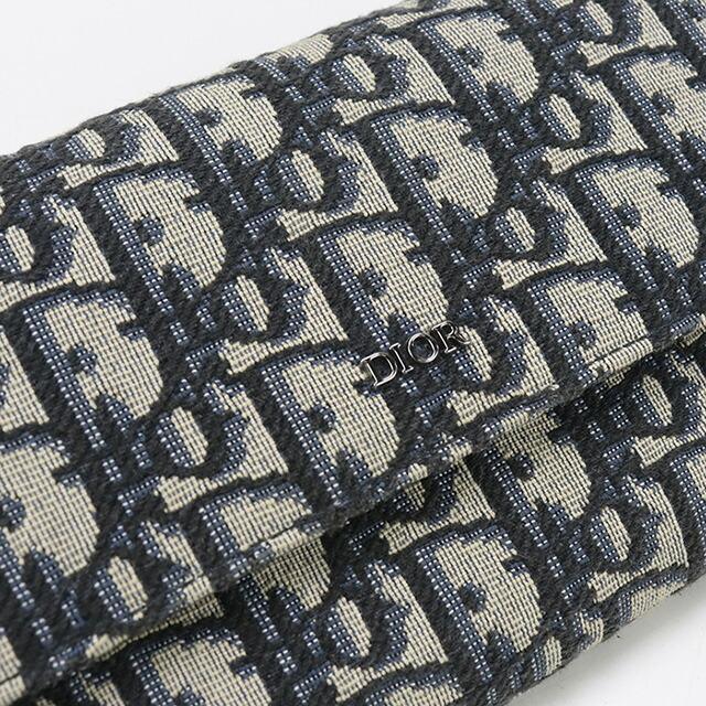 Dior クリスチャンディオール ネイビーオブリーク長財布 Christian Dior クリスチャンディオール LONG ZIPPED WALLET